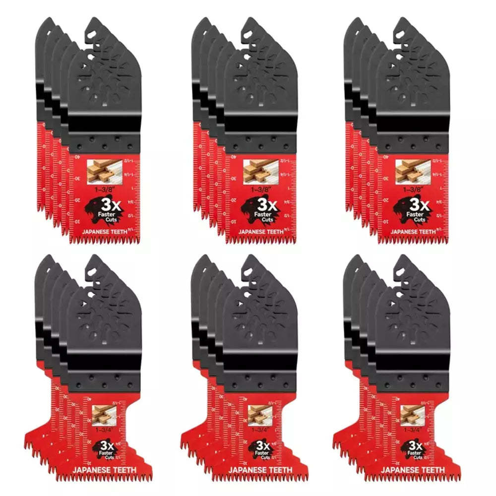 30-piece set of oscillating multitool saw blades