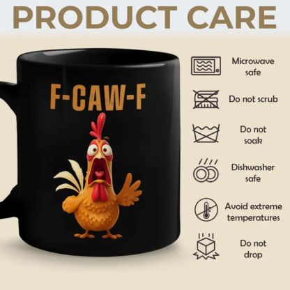 F-Caw-F Funny Chicken Coffee Mug