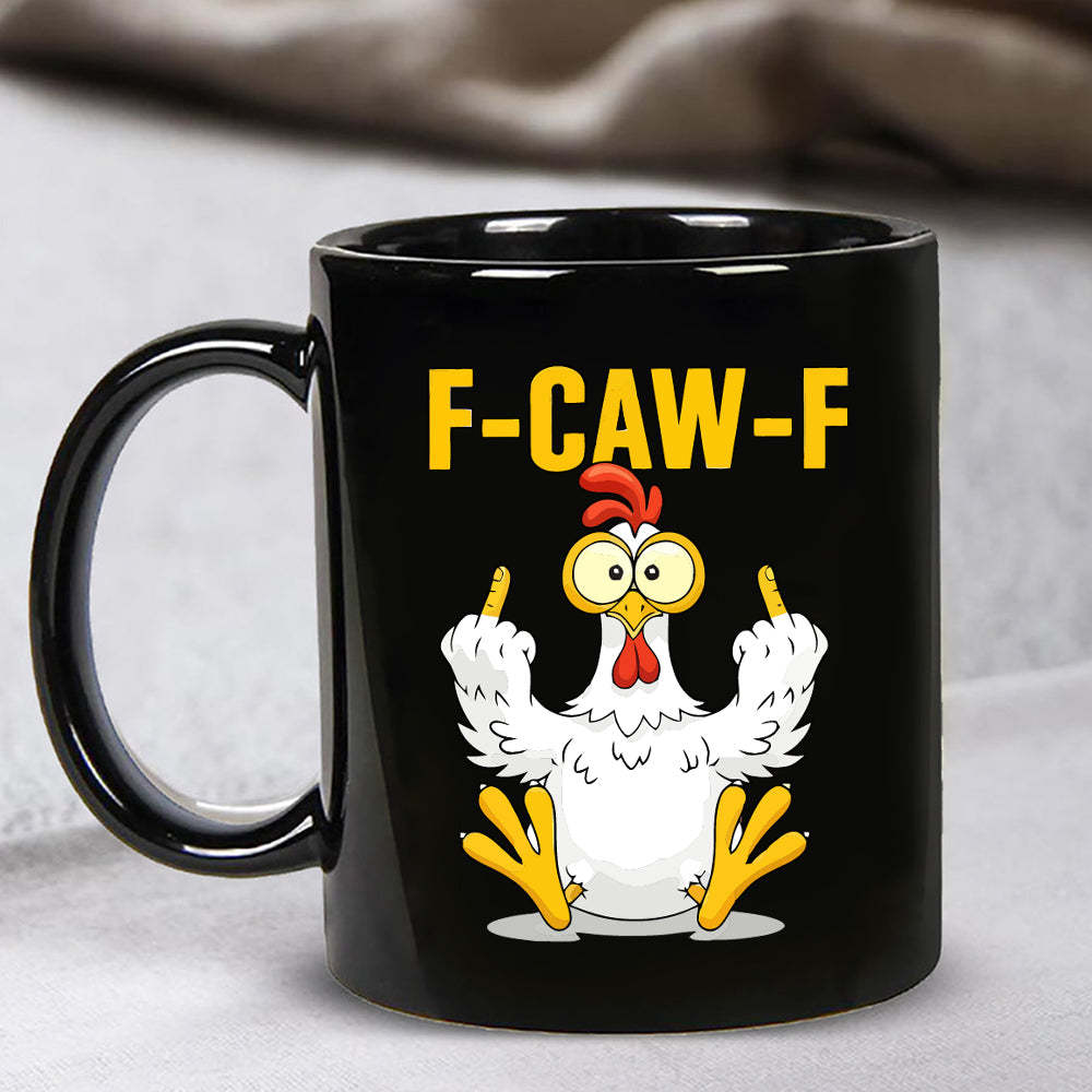 F-CAW-F Funny Rooster Coffee Mug
