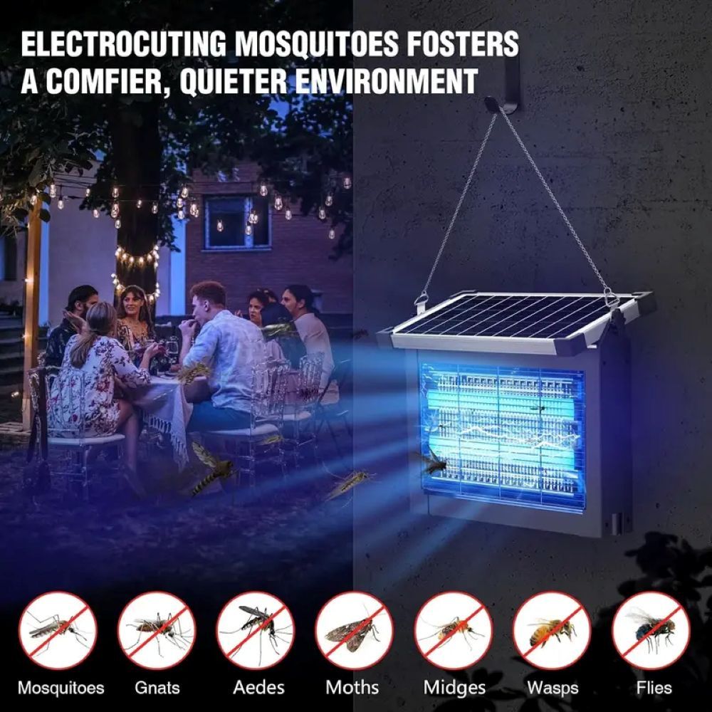 Solar Bug Zapper – Outdoor Waterproof Mosquito Killer
