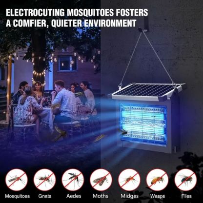 Solar Bug Zapper – Outdoor Waterproof Mosquito Killer
