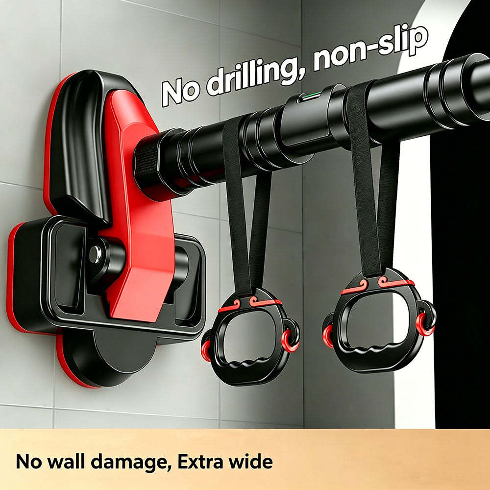 Adjustable Doorway Pull-Up Bar – No-Drill Installation Home Gym Strength Trainer