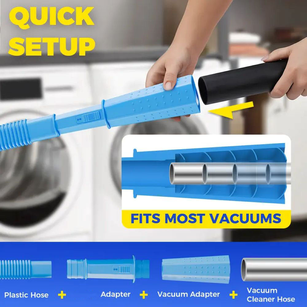 Dryer Vent Cleaner Kit - Quick Lint Remover for Deep Cleaning Machine
