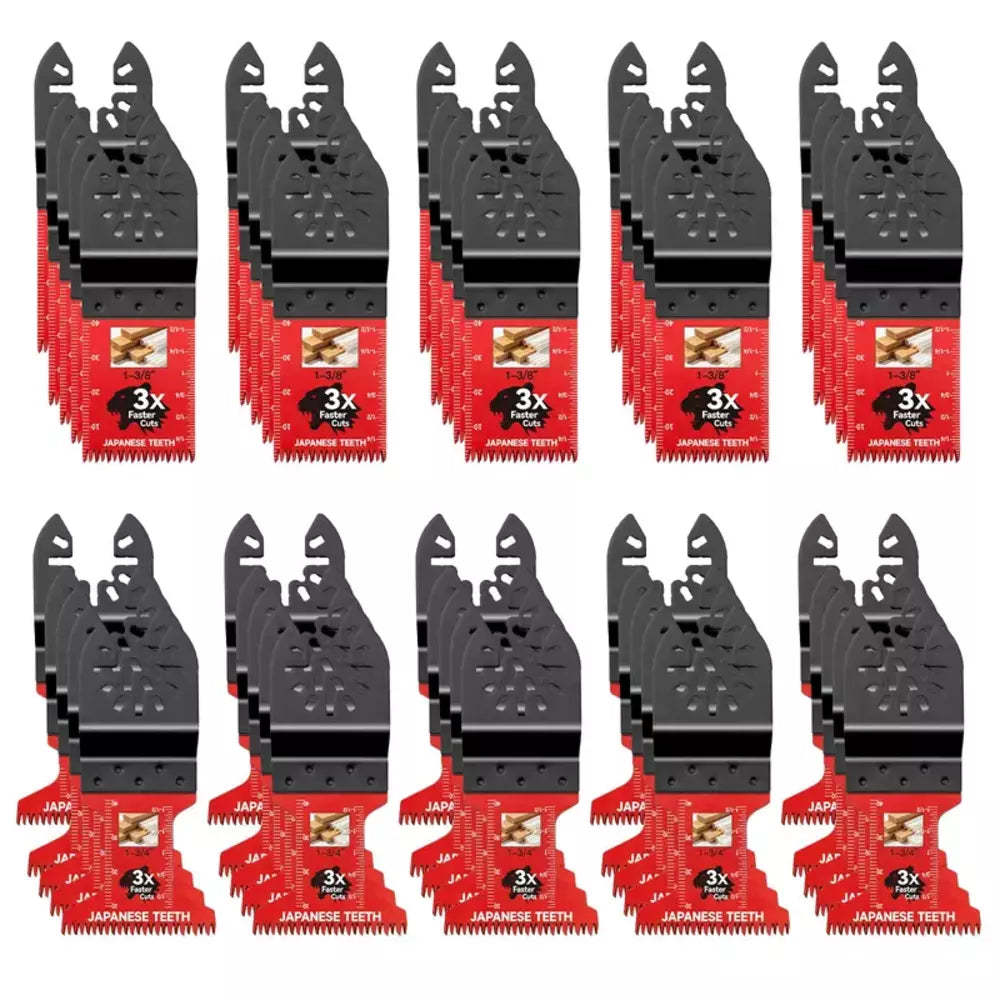 50-piece set of oscillating multitool saw blades
