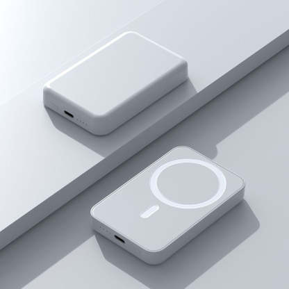 Magnetic Wireless Power Bank – Slim Snap-On Charger