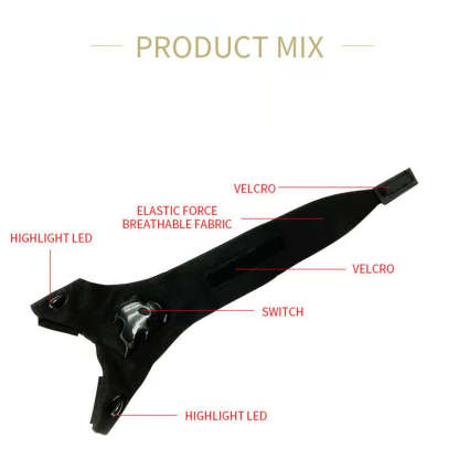 Hands-Free LED Half Finger Gloves - LED Flashlight Waterproof Gloves