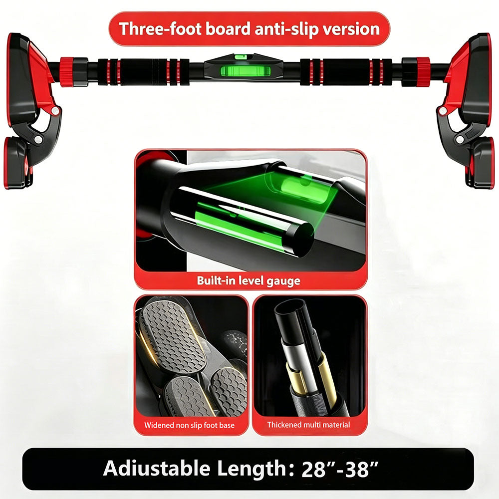 Adjustable Doorway Pull-Up Bar – No-Drill Installation Home Gym Strength Trainer