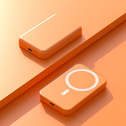 Magnetic Wireless Power Bank – Slim Snap-On Charger