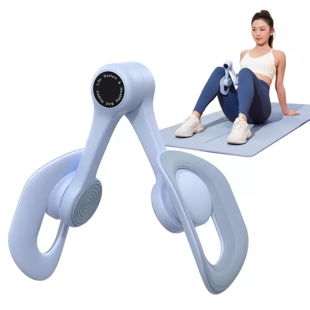 Blue thigh trainer for home exercise