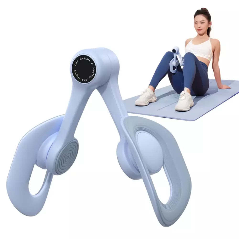 Blue thigh trainer for home exercise