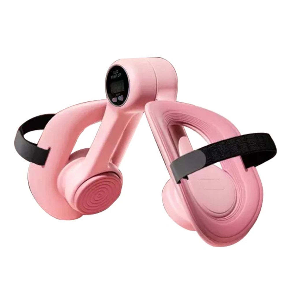 Pink thigh trainer with digital display