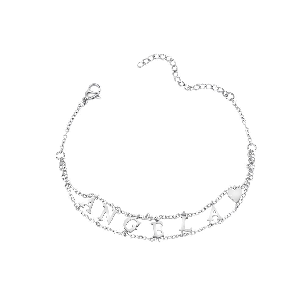 Custom Name Double Chain Bracelet