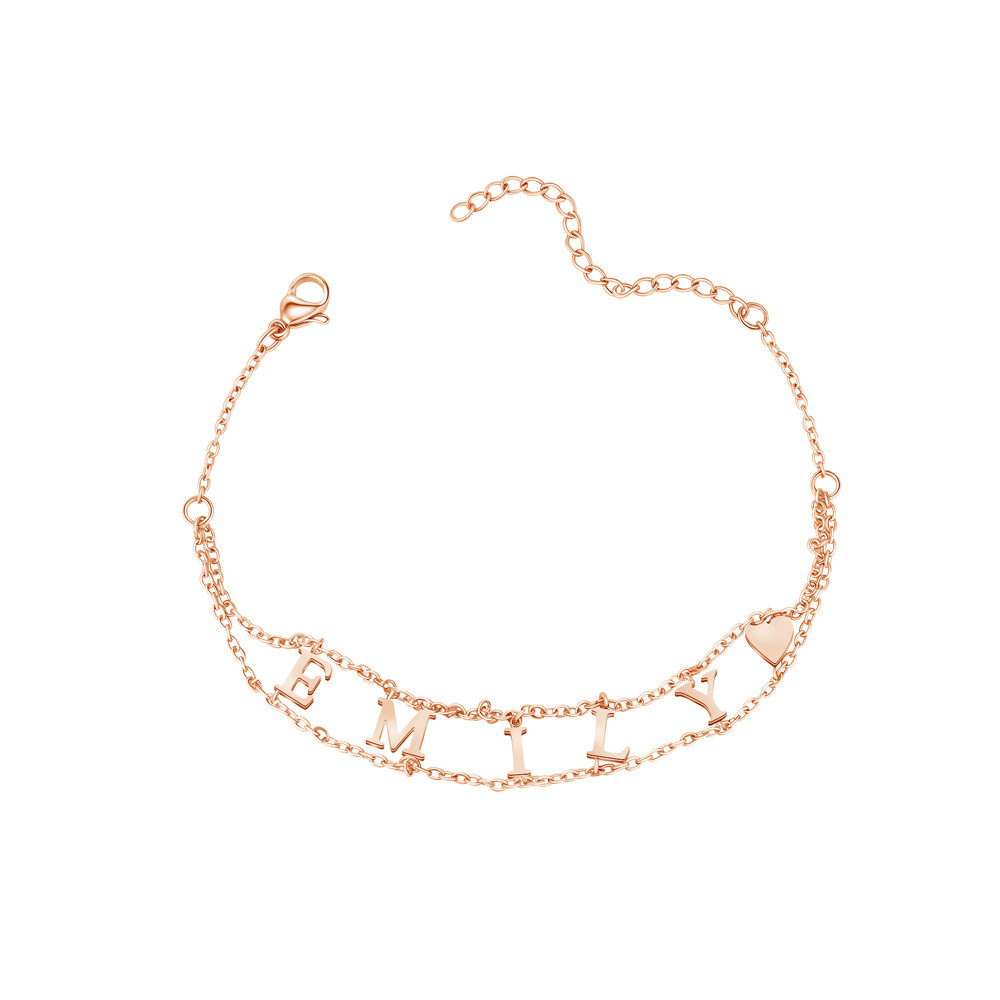 Custom Name Double Chain Bracelet