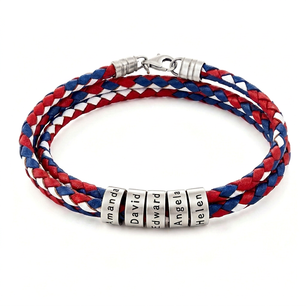 26 World Cup Cheer Bracelet Customizable with Names of Idols Fans Family for Men and Women