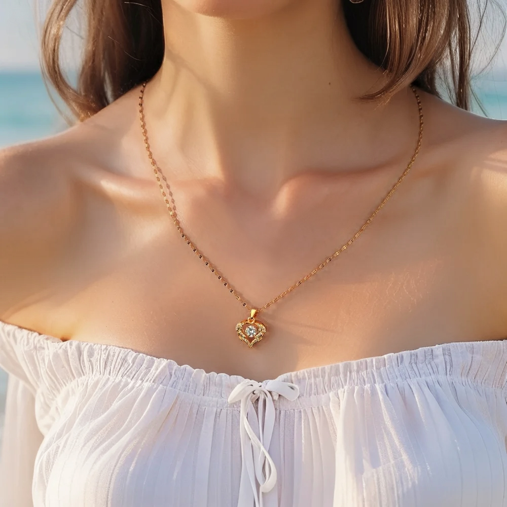 Gilded Bloom Diamond Necklace