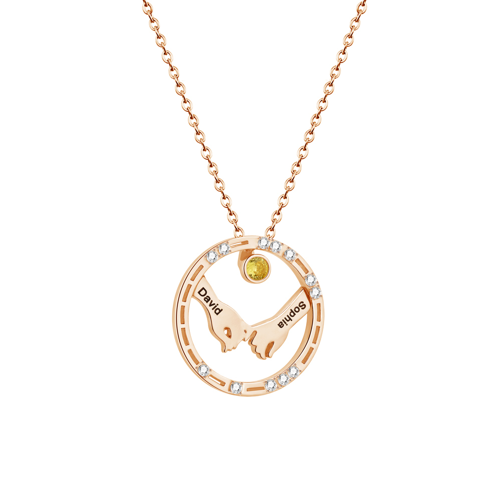 Morse Code Couple Necklace