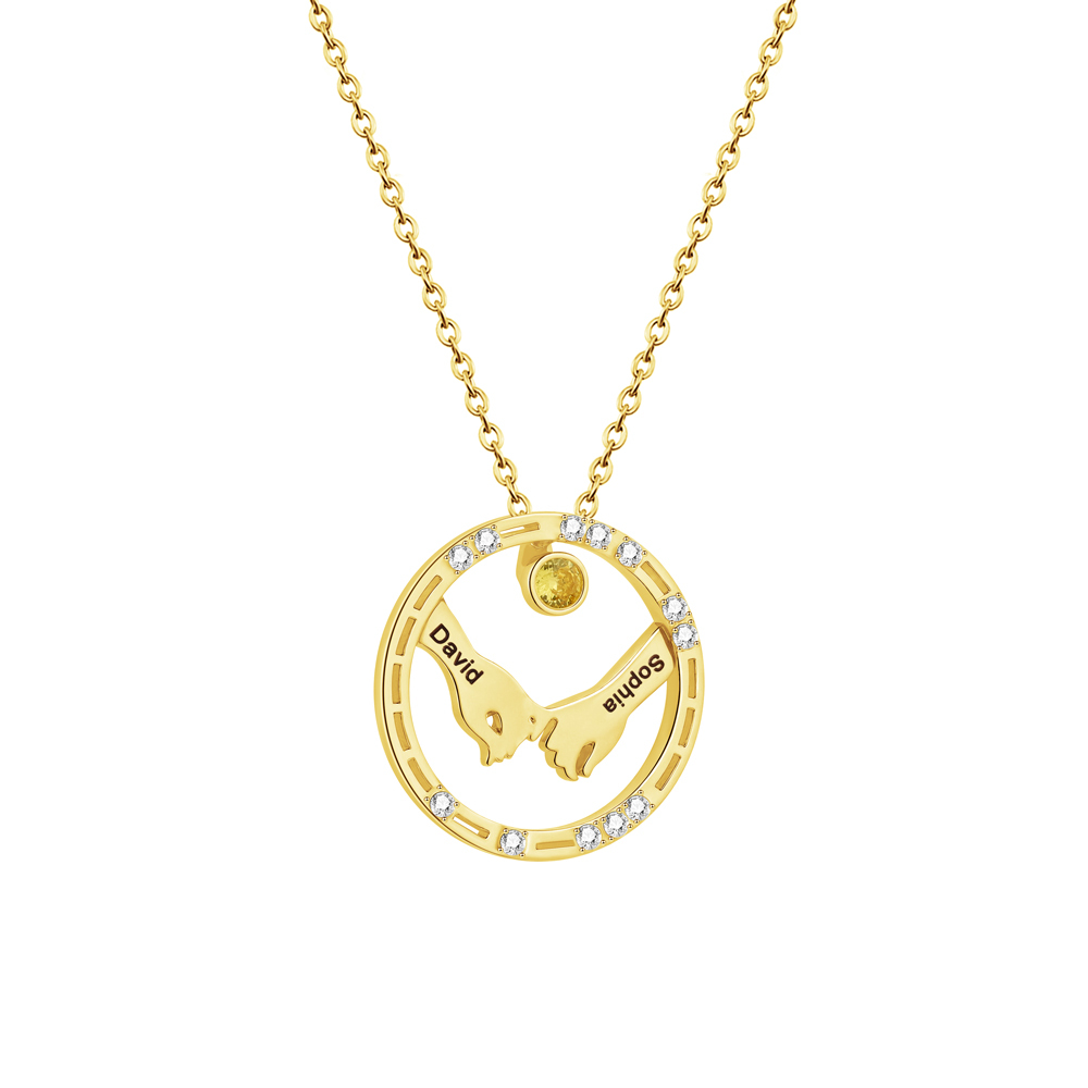 Morse Code Couple Necklace