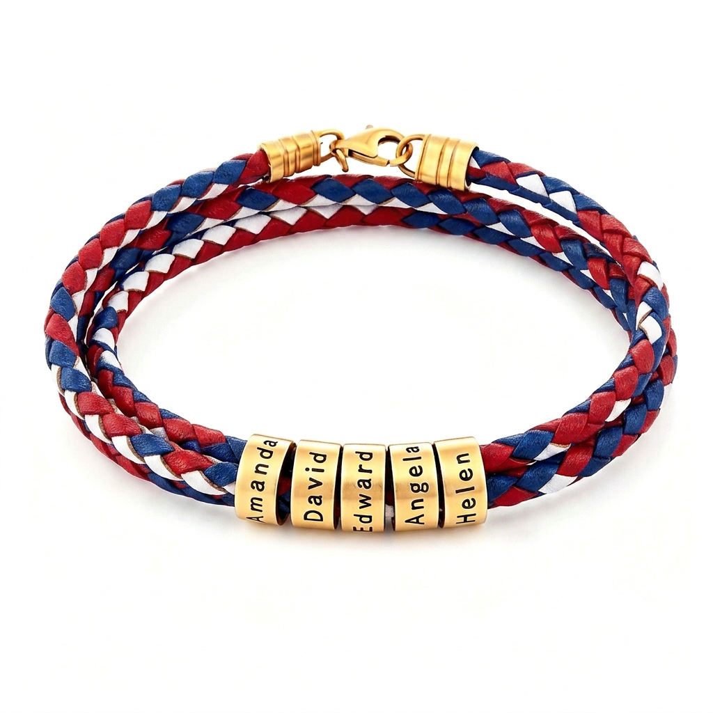 26 World Cup Cheer Bracelet Customizable with Names of Idols Fans Family for Men and Women