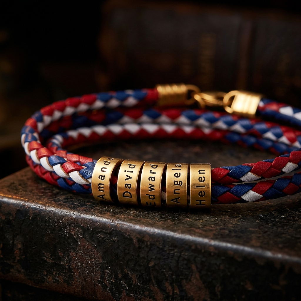 26 World Cup Cheer Bracelet Customizable with Names of Idols Fans Family for Men and Women