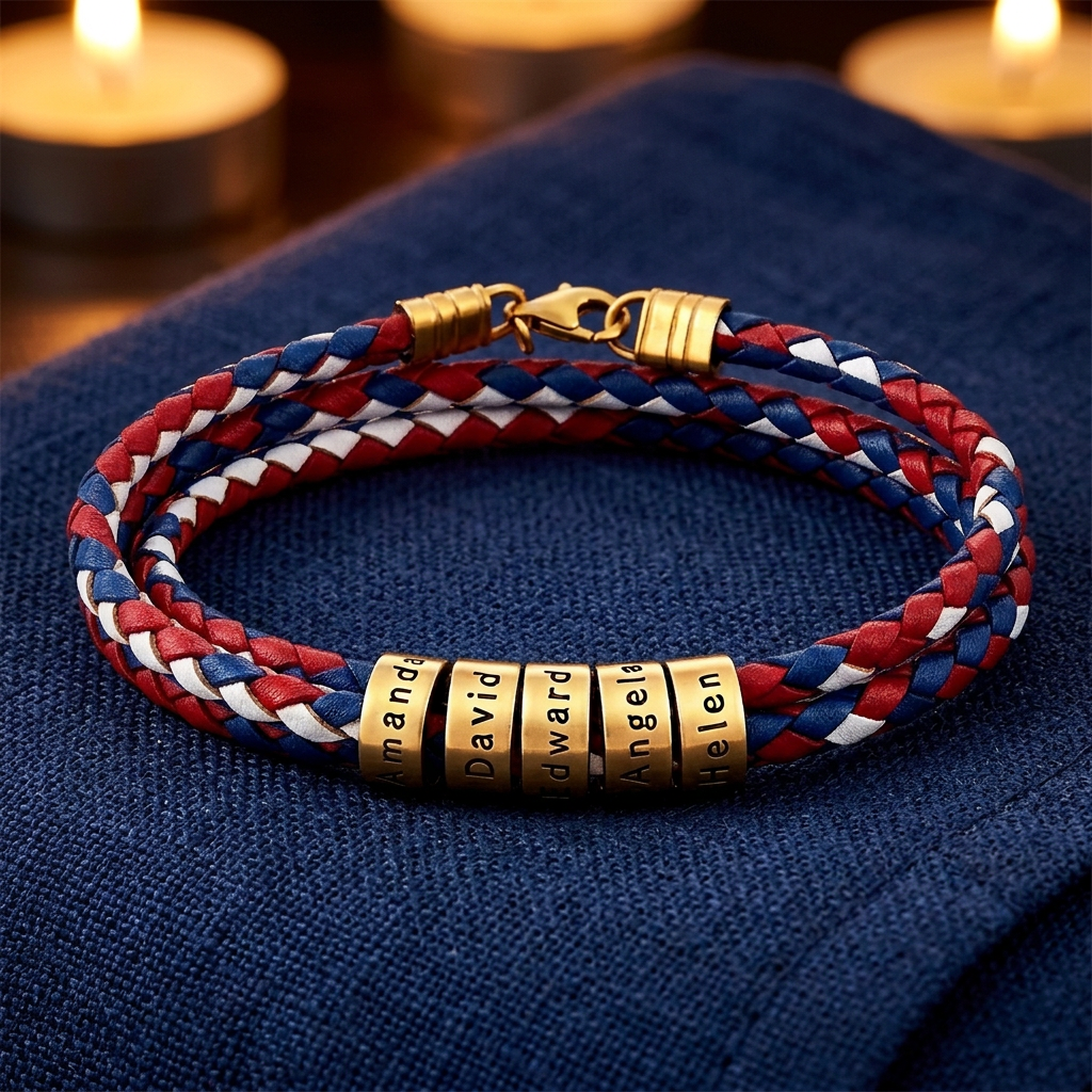 26 World Cup Cheer Bracelet Customizable with Names of Idols Fans Family for Men and Women