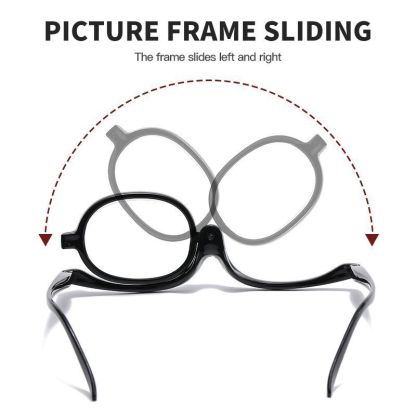 Monocular reading glasses single-lens glasses with makeup mirror for middle-aged and elderly people