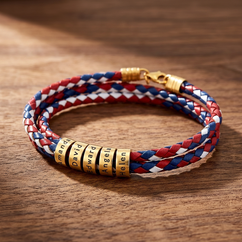 26 World Cup Cheer Bracelet Customizable with Names of Idols Fans Family for Men and Women