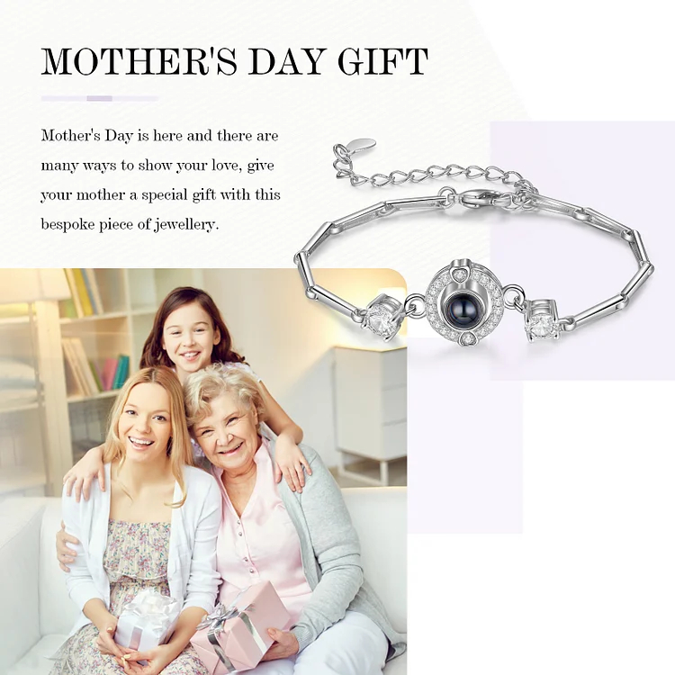 Personalized Projection Bracelet Custom Photo Bracelet Creative Gift for Her