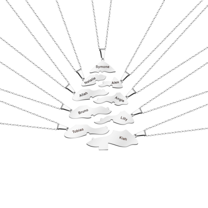 Family/Sibling/BFF Gift Personalized Christmas Tree Puzzle Pieces Necklace/Keychain