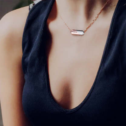 Couple Customized Rotating Deformation Necklace