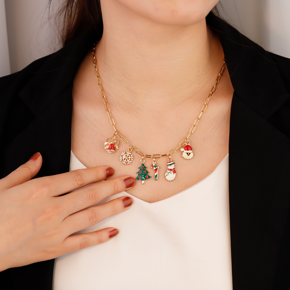 Christmas pendant DIY necklace