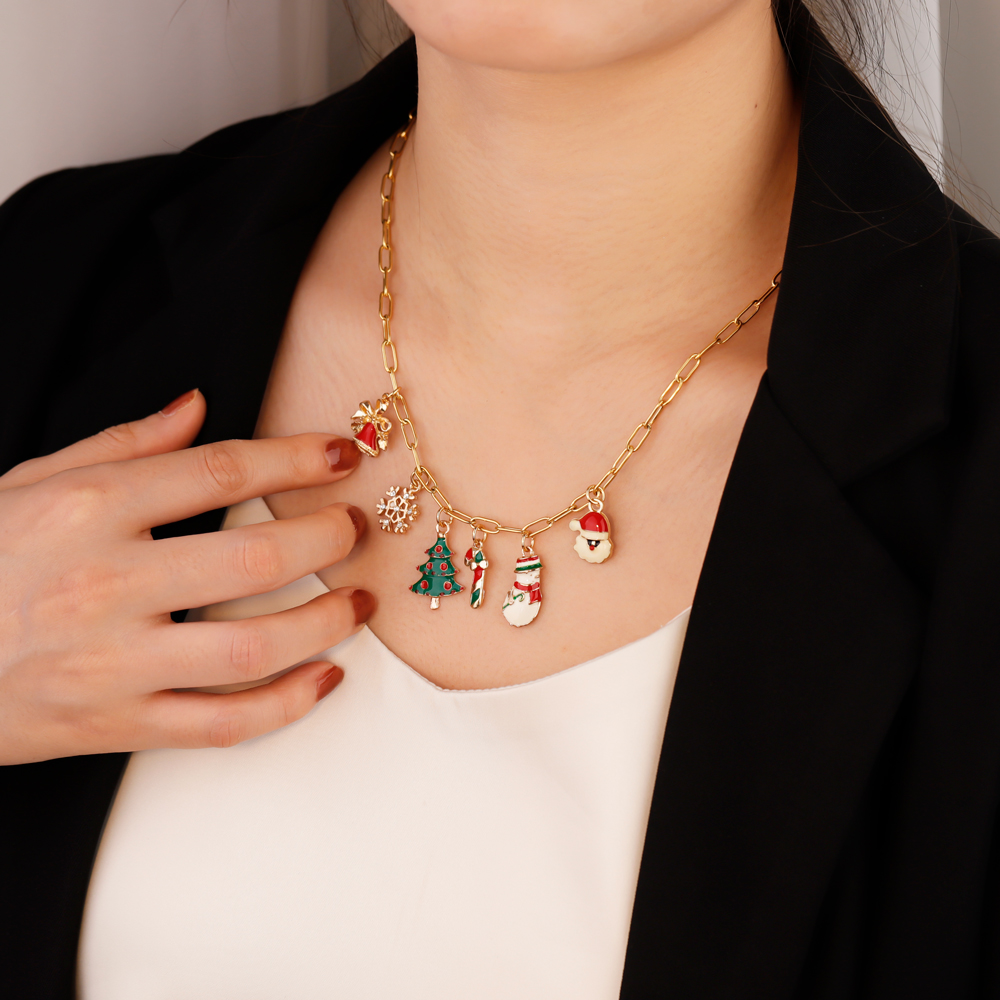 Christmas pendant DIY necklace