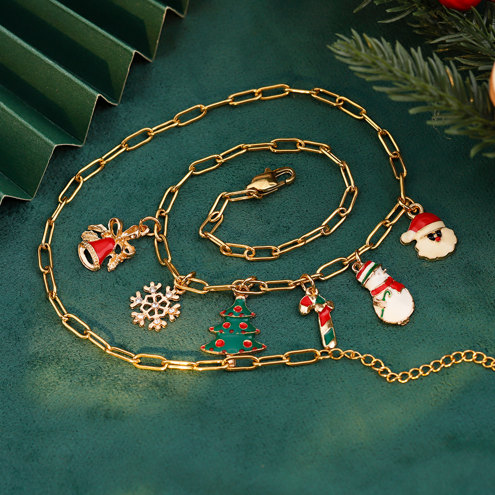 Christmas pendant DIY necklace