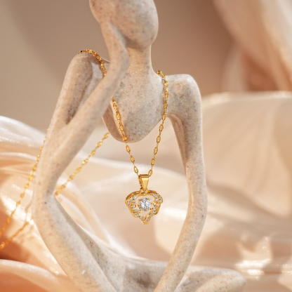 Gilded Bloom Diamond Necklace