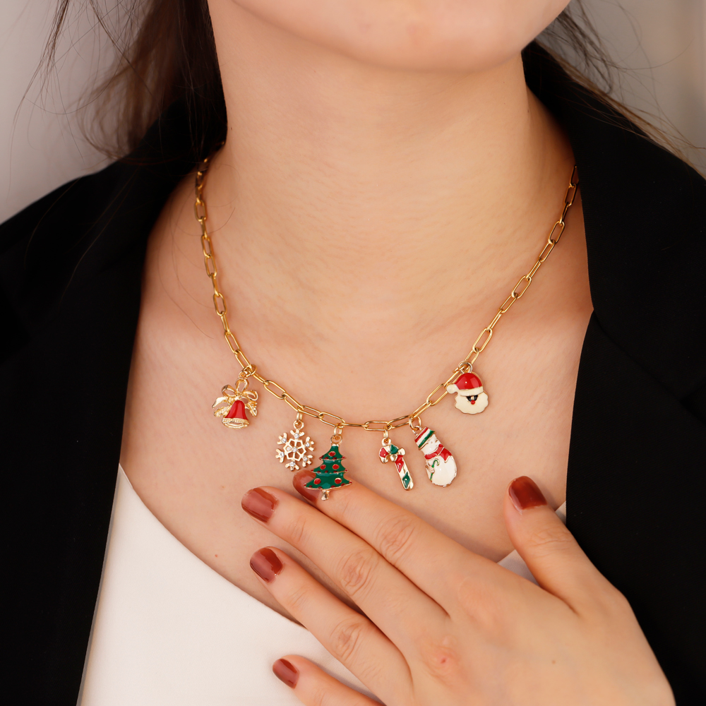 Christmas pendant DIY necklace