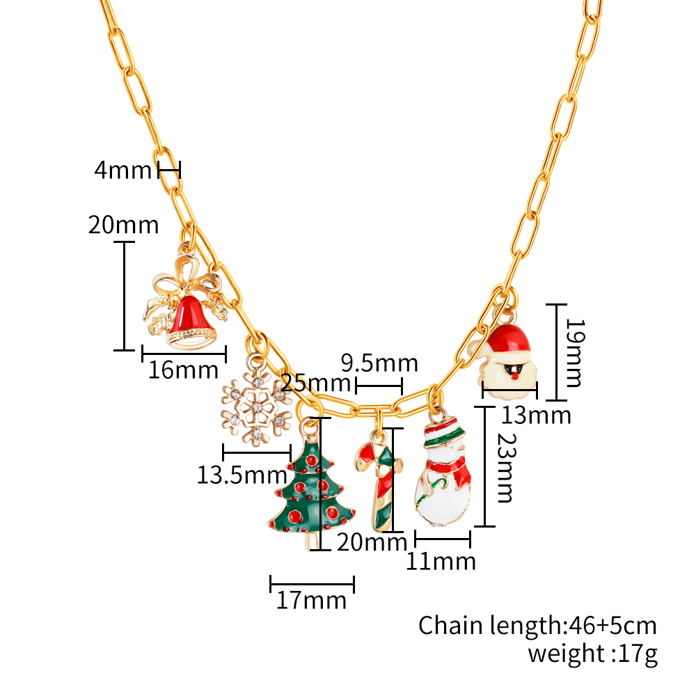 Christmas pendant DIY necklace