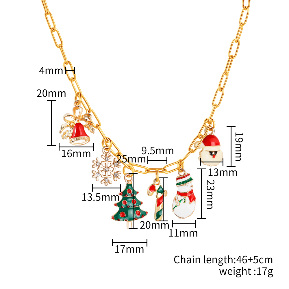 Christmas pendant DIY necklace