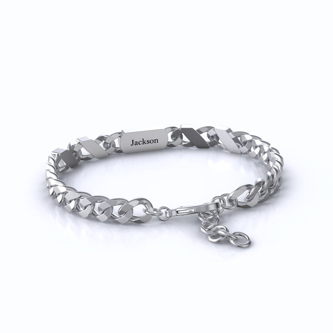 Mother's Day Gift DAD and MOM Cuban Link Bracelet
