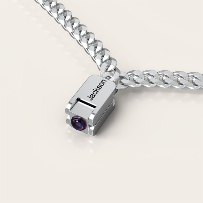 Personalized Couple Folding Projection Necklace