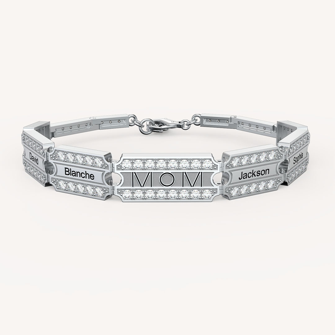 Mother's Day Gift Customize Family Members' Names Bracelet