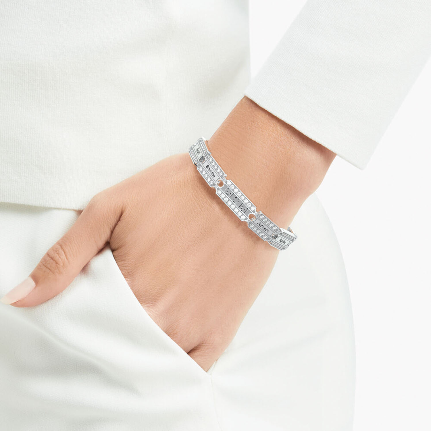 Mother's Day Gift Customize Family Members' Names Bracelet