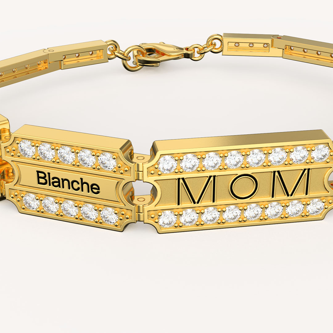Mother's Day Gift Customize Family Members' Names Bracelet