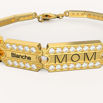 Mother's Day Gift Customize Family Members' Names Bracelet