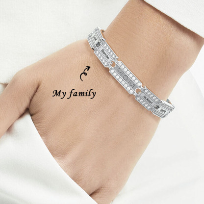 Mother's Day Gift Customize Family Members' Names Bracelet