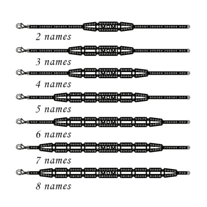 Mother's Day Gift Customize Family Members' Names Bracelet