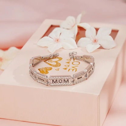 Ancient Rome Style Bracelet Customize Family Members' Names Bracelet