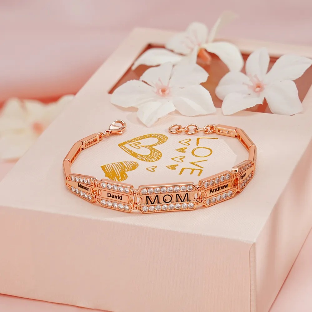 Ancient Rome Style Bracelet Customize Family Members' Names Bracelet