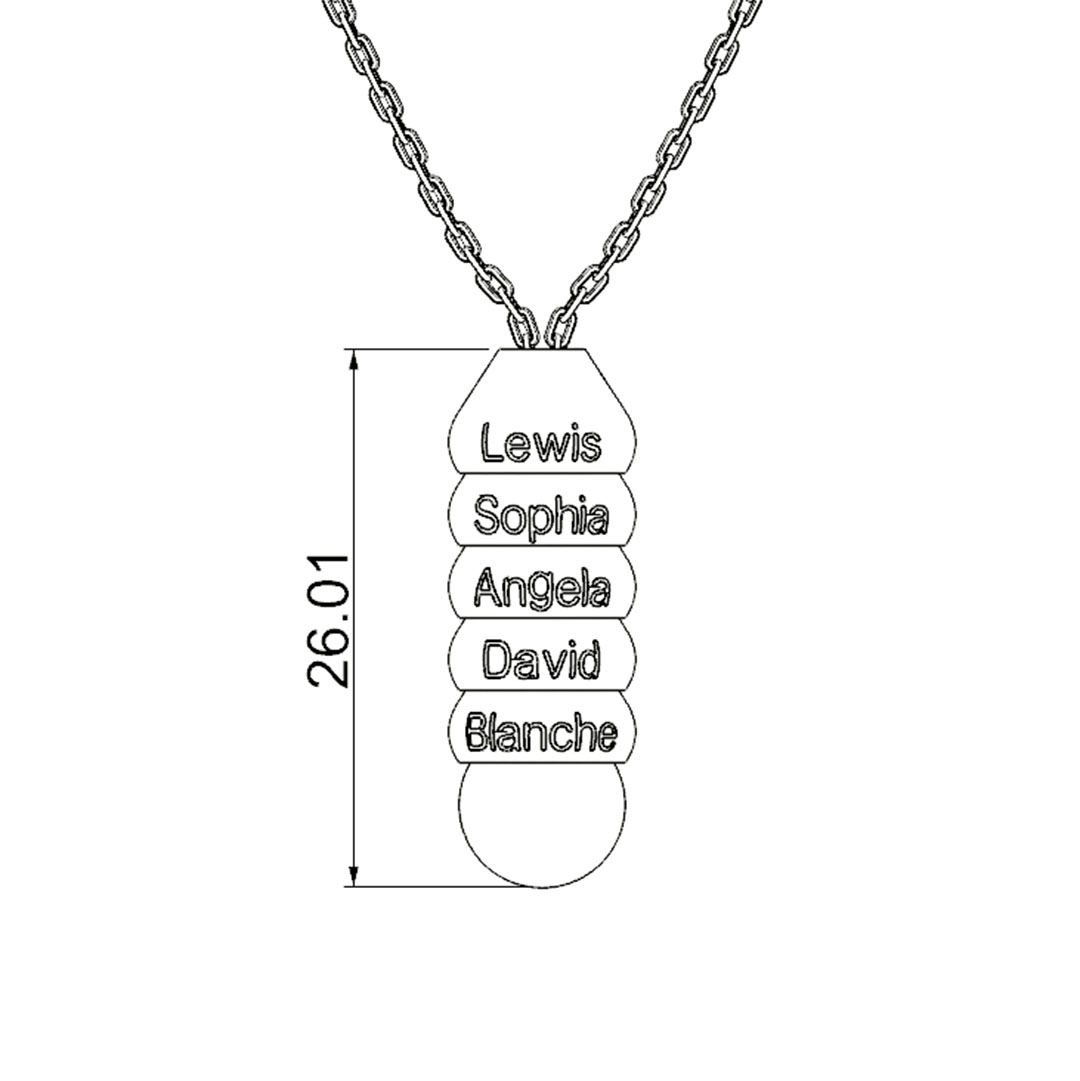 Tapered Bead Necklace