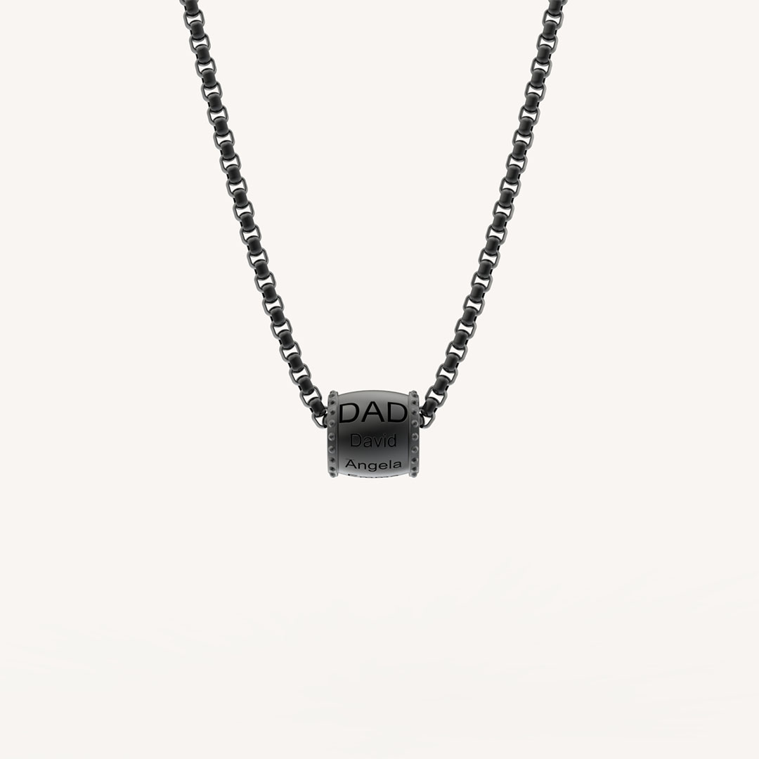 Personalized DAD necklace customized with 1-8 family members' names