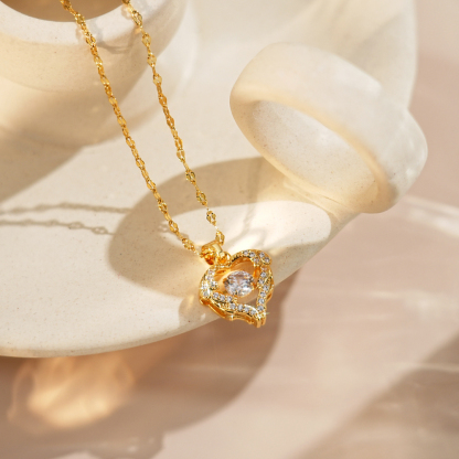Gilded Bloom Diamond Necklace