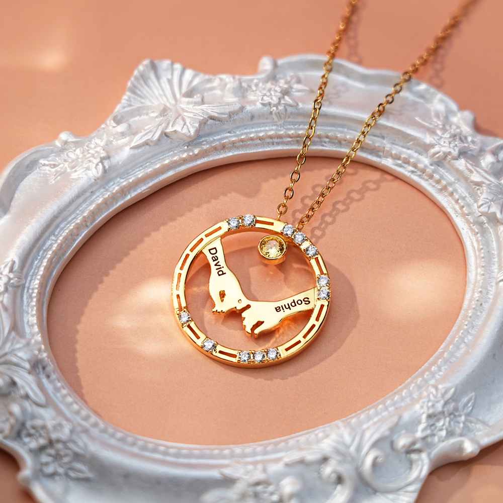 Morse Code Couple Necklace